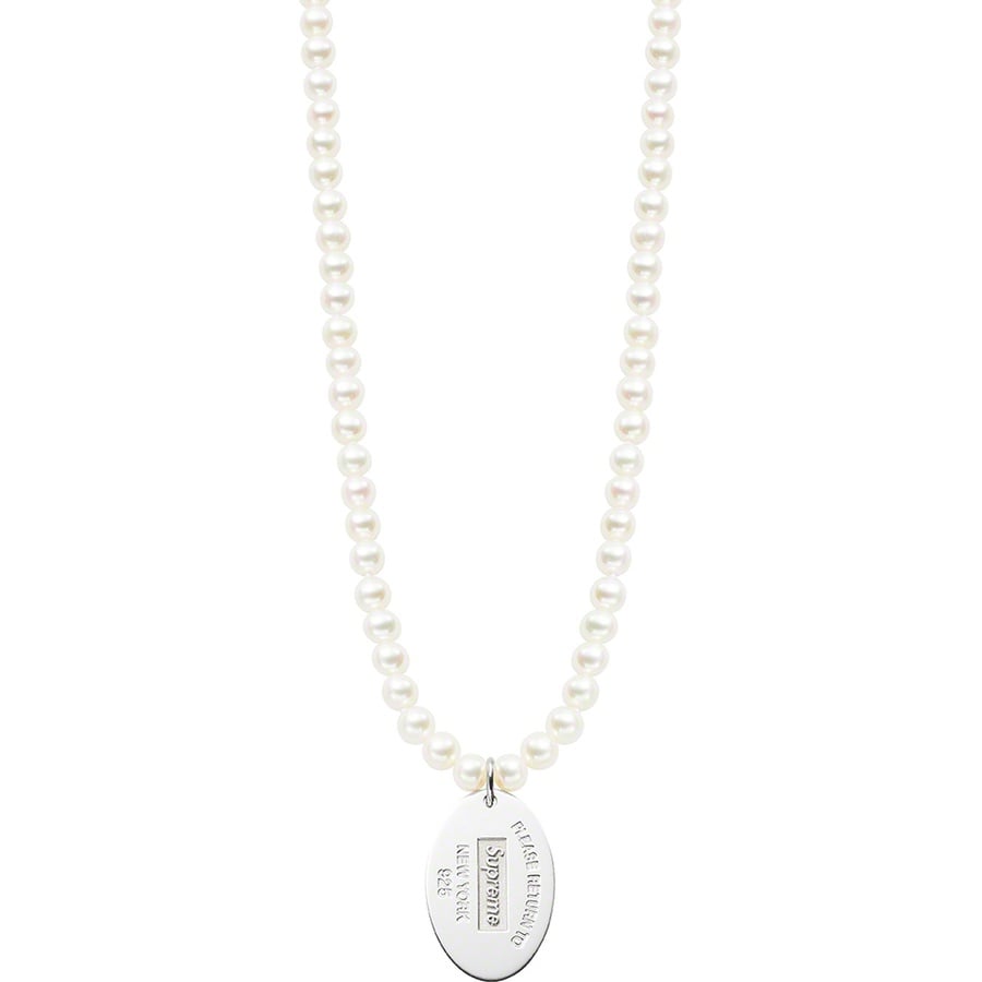 Supreme Supreme Tiffany & Co. Return to Tiffany Oval Tag Pearl Necklace (FW21) - Pearl - $1250