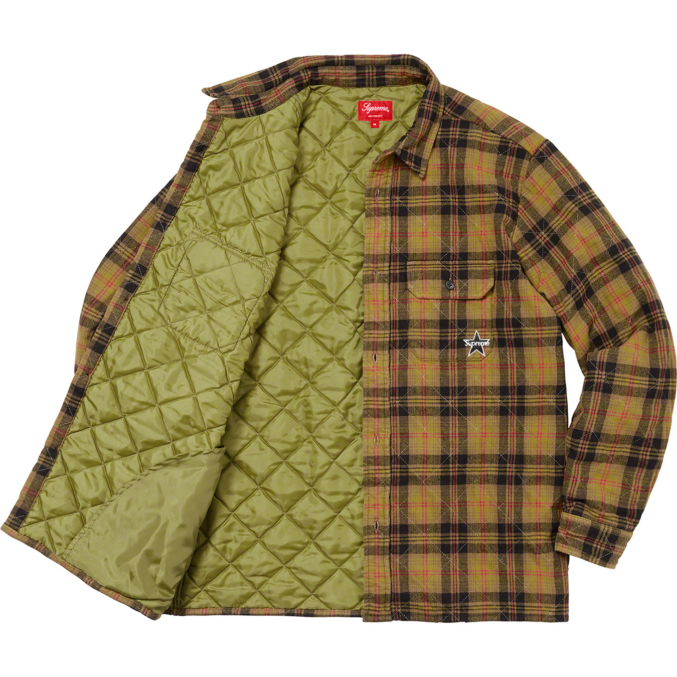 Quilted Plaid Flannel Shirt - Supreme Community