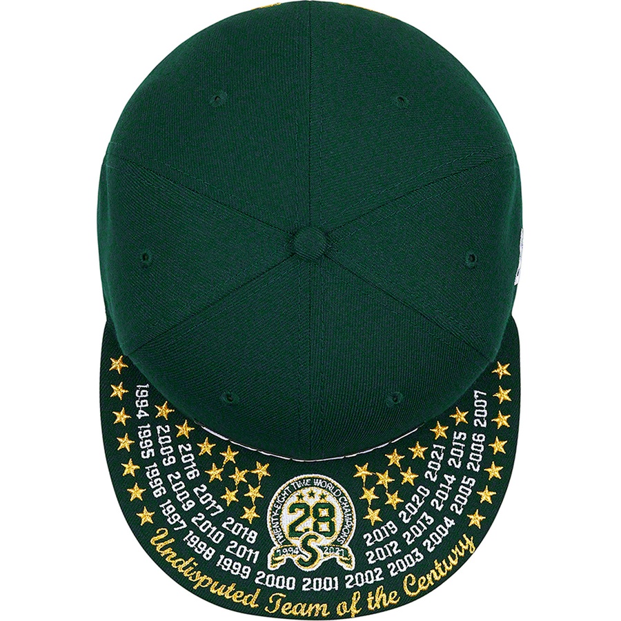 Details on Undisputed Box Logo New Era Dark Green from fall winter 2021 (Price is $54)
