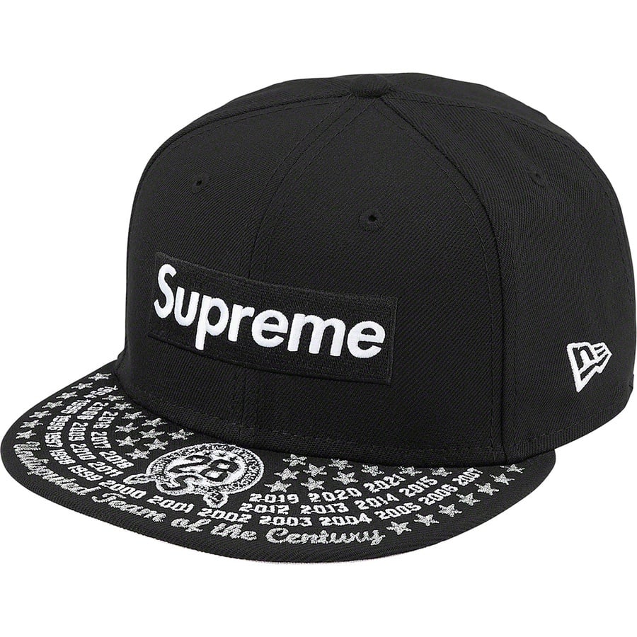 Supreme Undisputed Box Logo New Era (FW21) - Black - $54