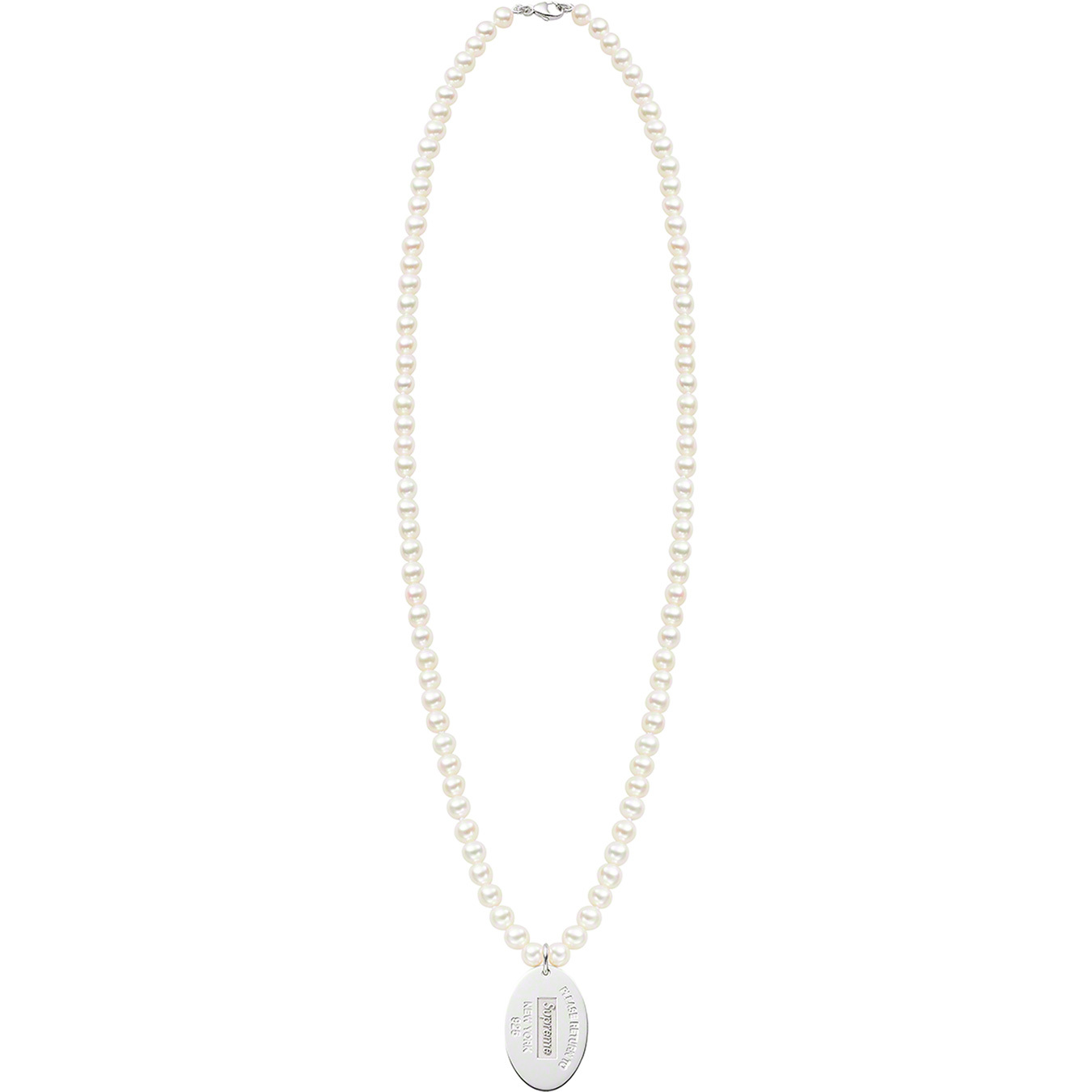Supreme Tiffany Oval Tag Pearl Necklace 最も信頼できる 56.0%OFF  www.gold-and-wood.com