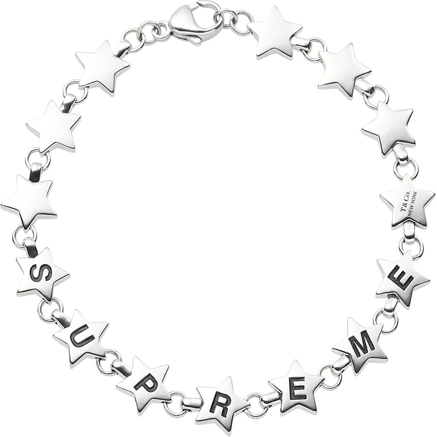 Details on Supreme Tiffany & Co. Star Bracelet Silver from fall winter
                                                    2021 (Price is $450)