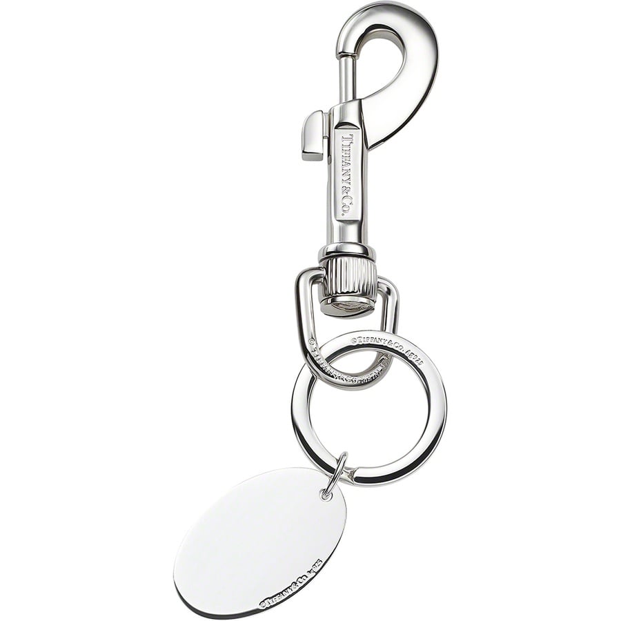 Details on Supreme Tiffany & Co. Return to Tiffany Oval Tag Keyring Silver from fall winter
                                                    2021 (Price is $300)