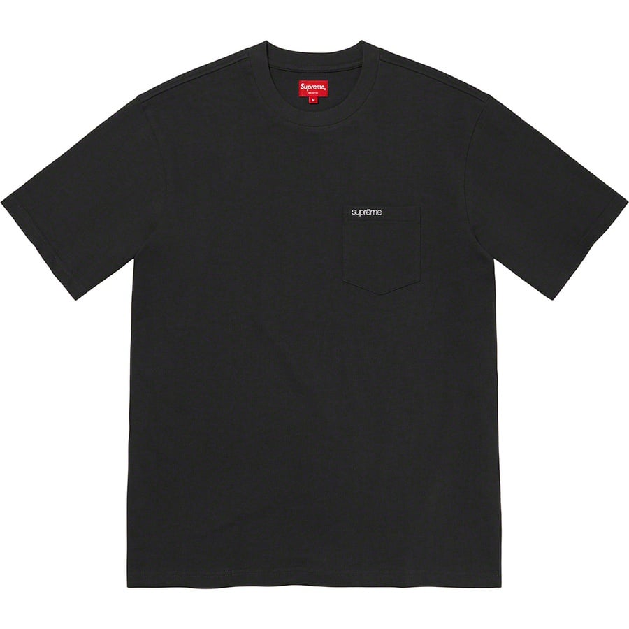 Supreme S S Pocket Tee (FW21) - Black - $60