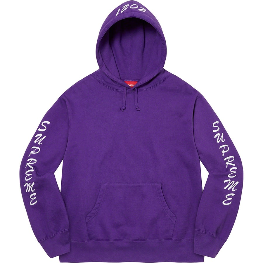 Details on Guardian Hooded Sweatshirt Purple from fall winter 2021 (Price is $168)