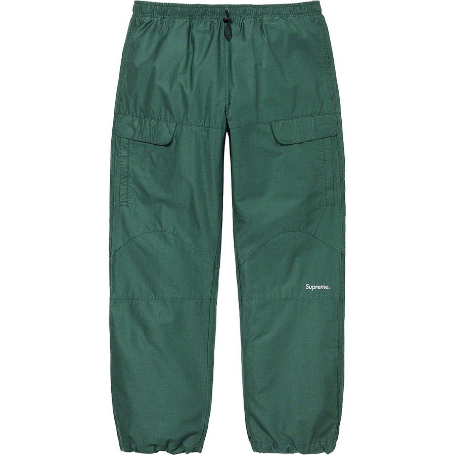 Details on Cotton Cinch Pant Dark Green from fall winter 2021 (Price is $138)