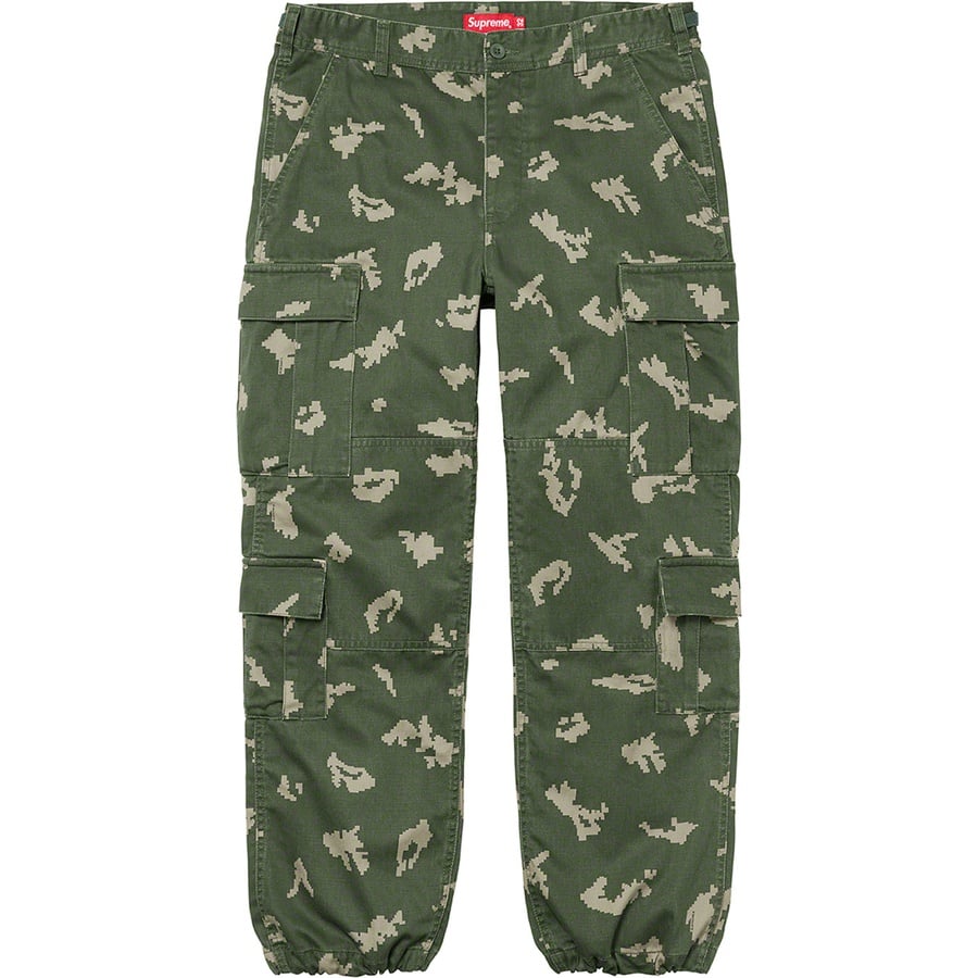 Details on Cargo Pant Olive Russian Camo from fall winter 2021 (Price is $158)