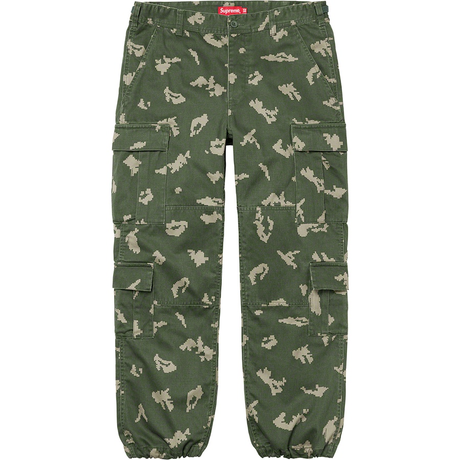 Details on Cargo Pant Olive Russian Camo from fall winter
                                                    2021 (Price is $158)