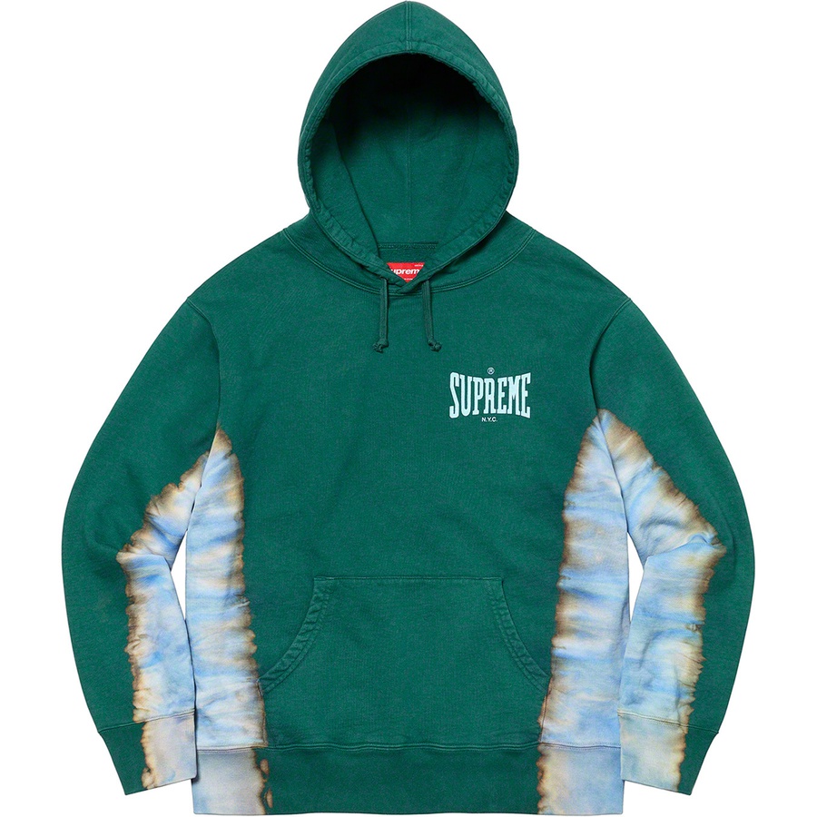 Details on Bleached Hooded Sweatshirt Dark Green from fall winter 2021 (Price is $158)
