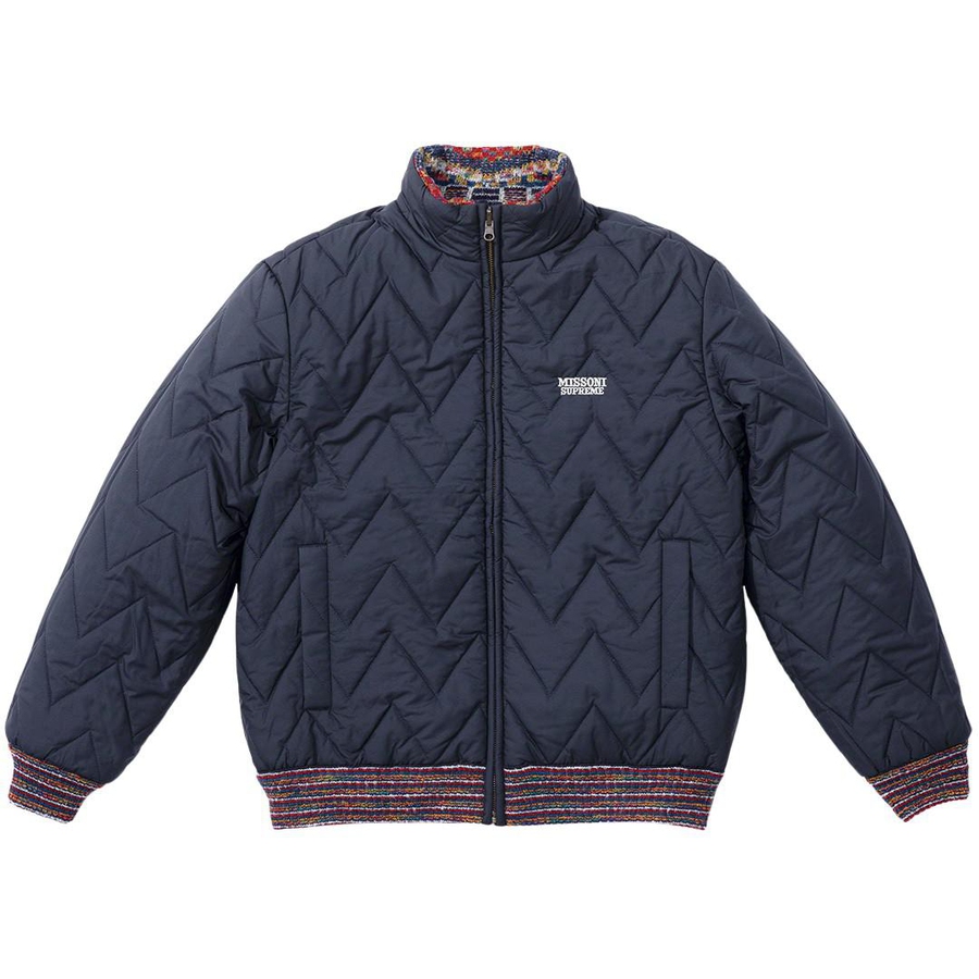 Details on Supreme Missoni Reversible Knit Jacket  from fall winter 2021 (Price is $498)