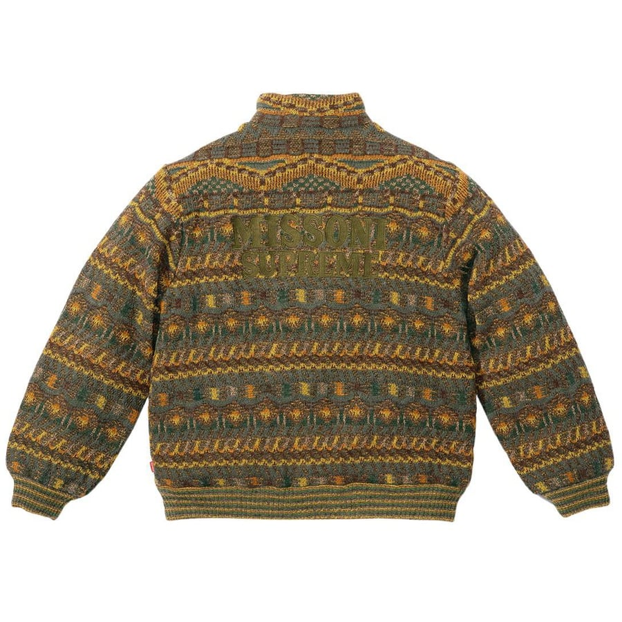 Details on Supreme Missoni Reversible Knit Jacket  from fall winter
                                                    2021 (Price is $498)