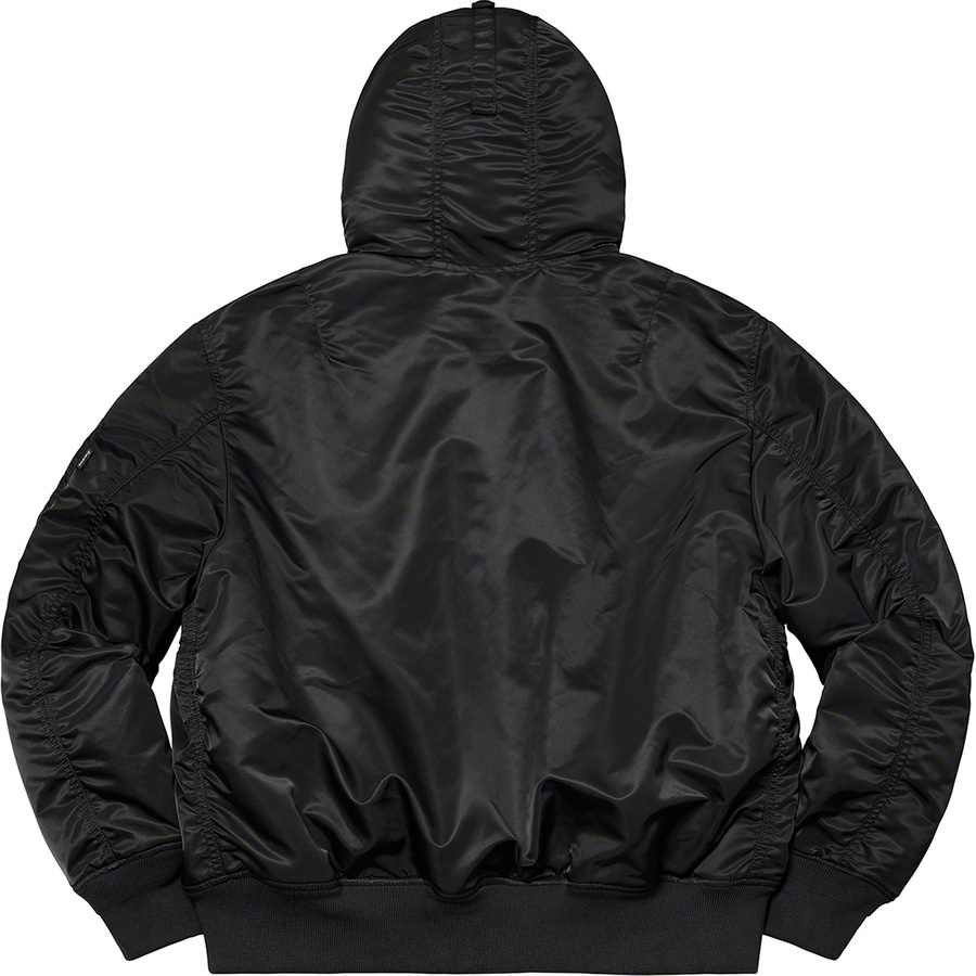 Details on Hooded MA-1 Black from fall winter 2021 (Price is $328)