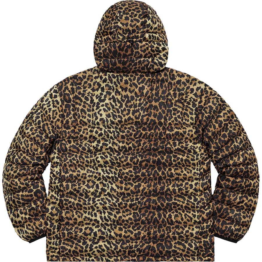 Supreme Micro Down Half Zip Hooded Pullover (FW21) - Leopard - $238