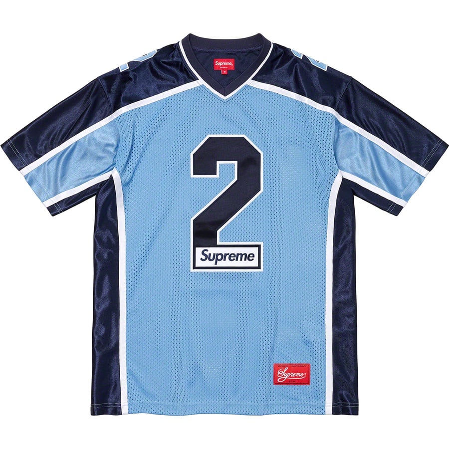 Details on Above All Football Jersey Light Blue from fall winter
                                                    2021 (Price is $110)