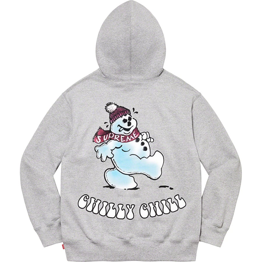Details on Snowman Hooded Sweatshirt Heather Grey from fall winter
                                                    2021 (Price is $158)