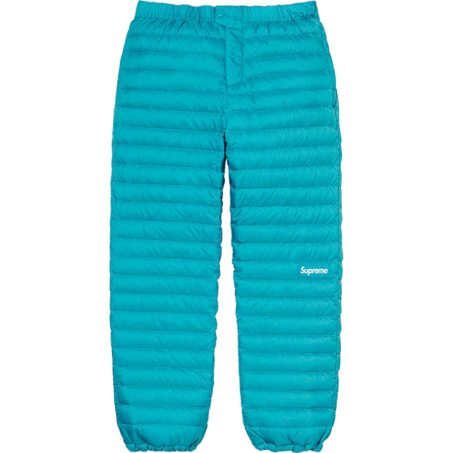 Details on Micro Down Pant Teal from fall winter
                                                    2021 (Price is $188)