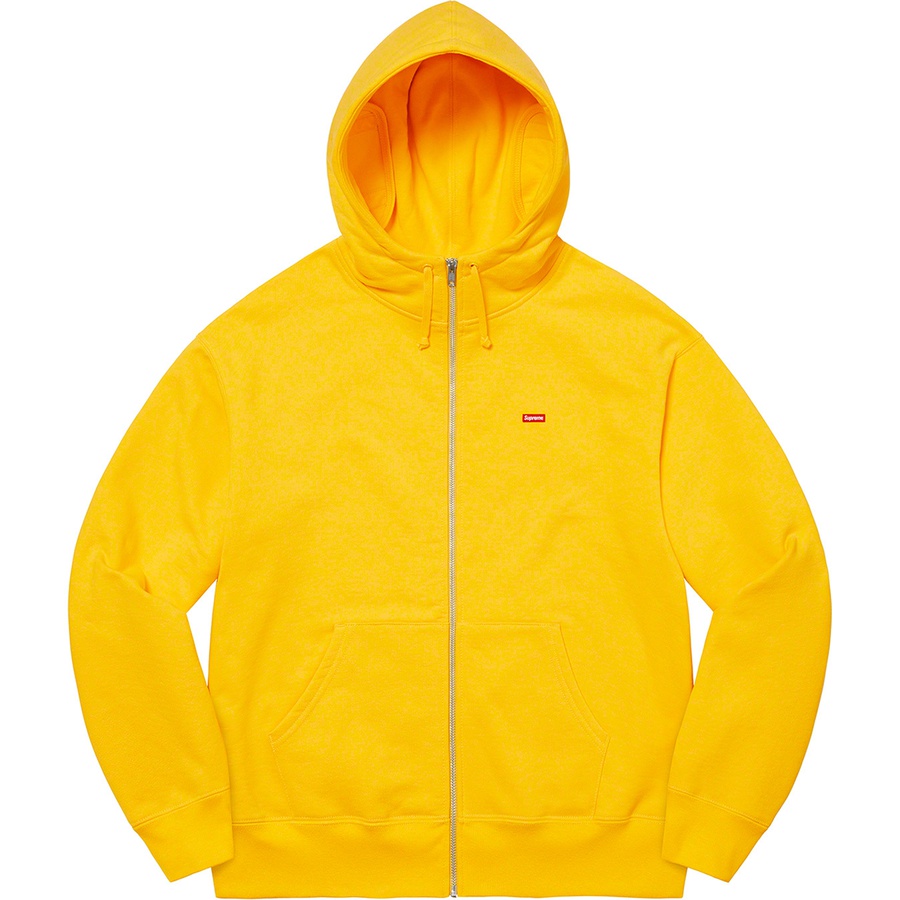 Details on Small Box Facemask Zip Up Hooded Sweatshirt Yellow from fall winter
                                                    2021 (Price is $168)