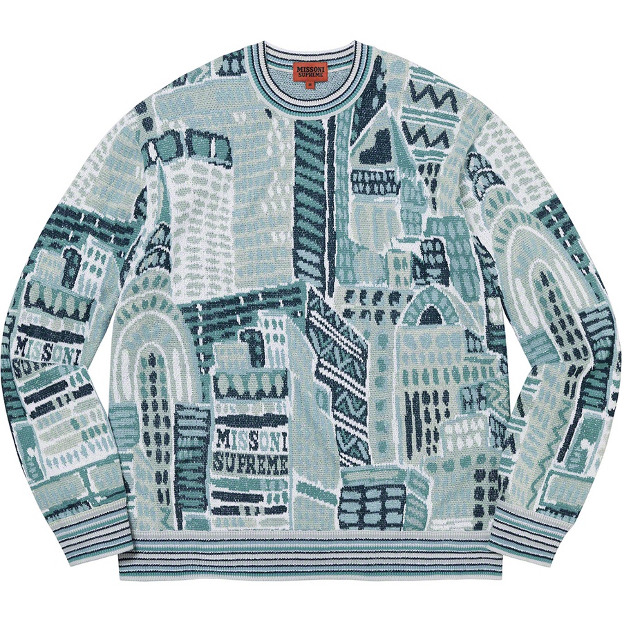 Details on Supreme Missoni Sweater White from fall winter
                                                    2021 (Price is $298)