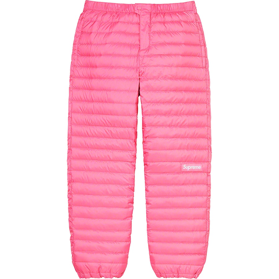 Details on Micro Down Pant Pink from fall winter 2021 (Price is $188)