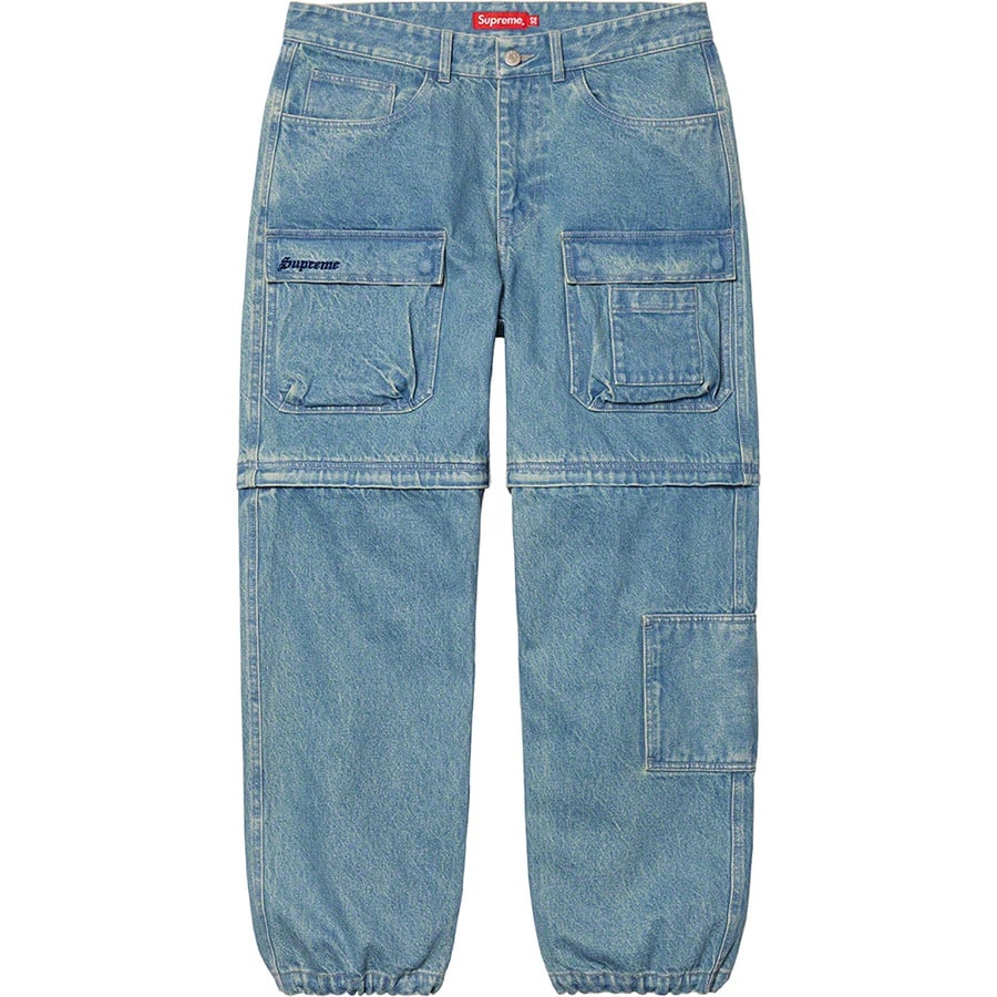 Details on Zip-Off Utility Pant Denim from fall winter
                                                    2021 (Price is $168)