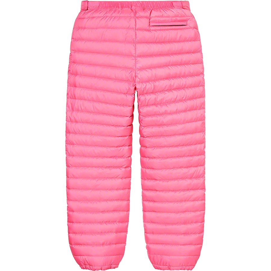 Details on Micro Down Pant Pink from fall winter 2021 (Price is $188)
