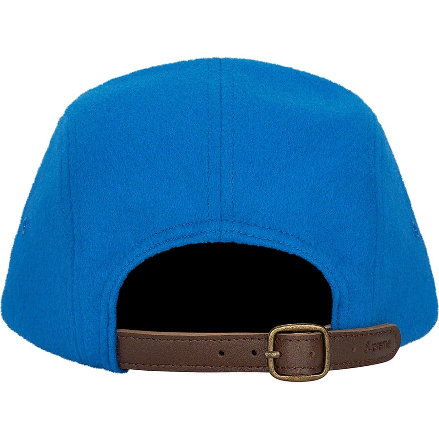 Details on Wool Camp Cap Blue from fall winter 2021 (Price is $58)