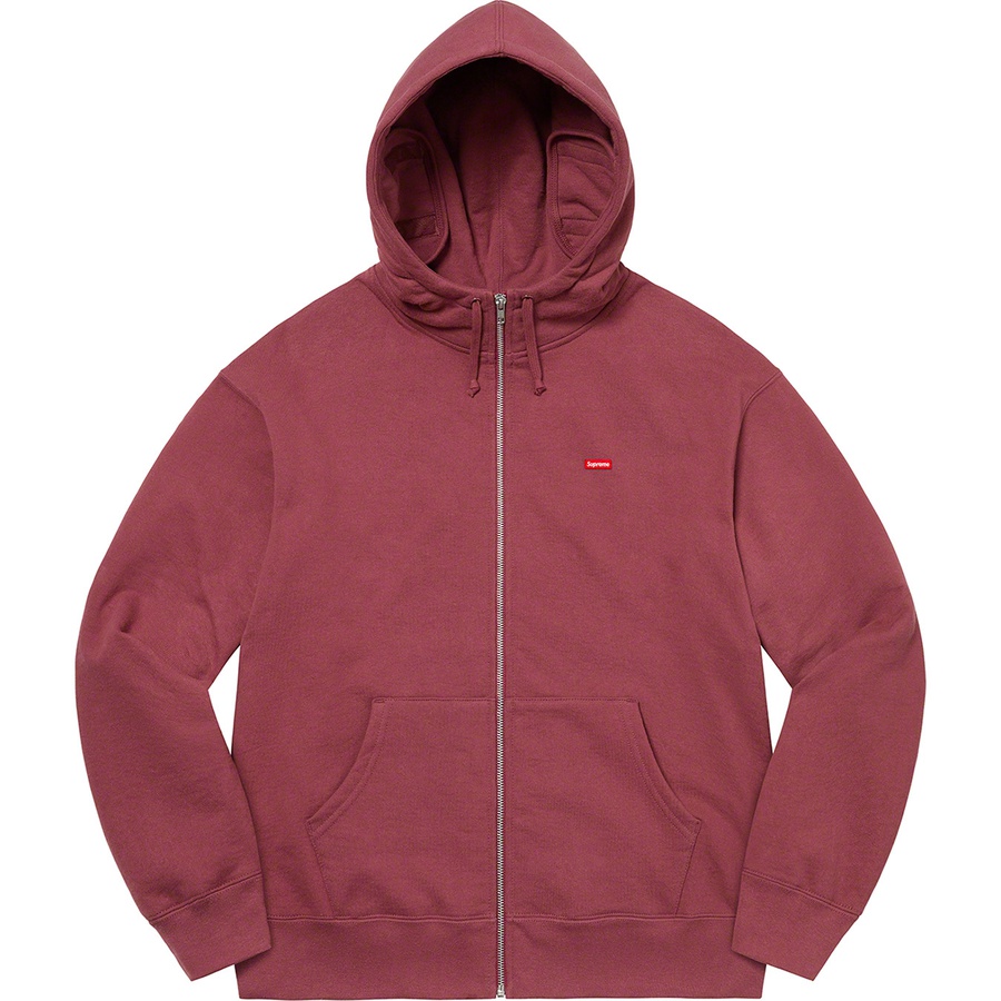 Details on Small Box Facemask Zip Up Hooded Sweatshirt Plum from fall winter
                                                    2021 (Price is $168)