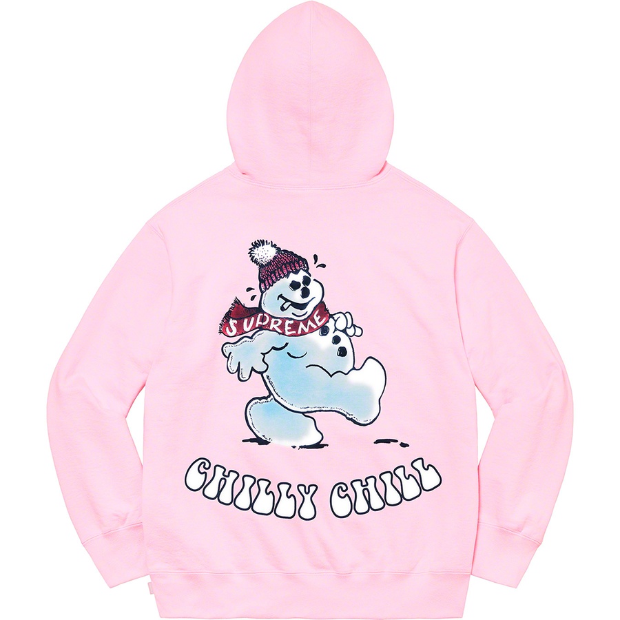 Details on Snowman Hooded Sweatshirt Light Pink from fall winter 2021 (Price is $158)