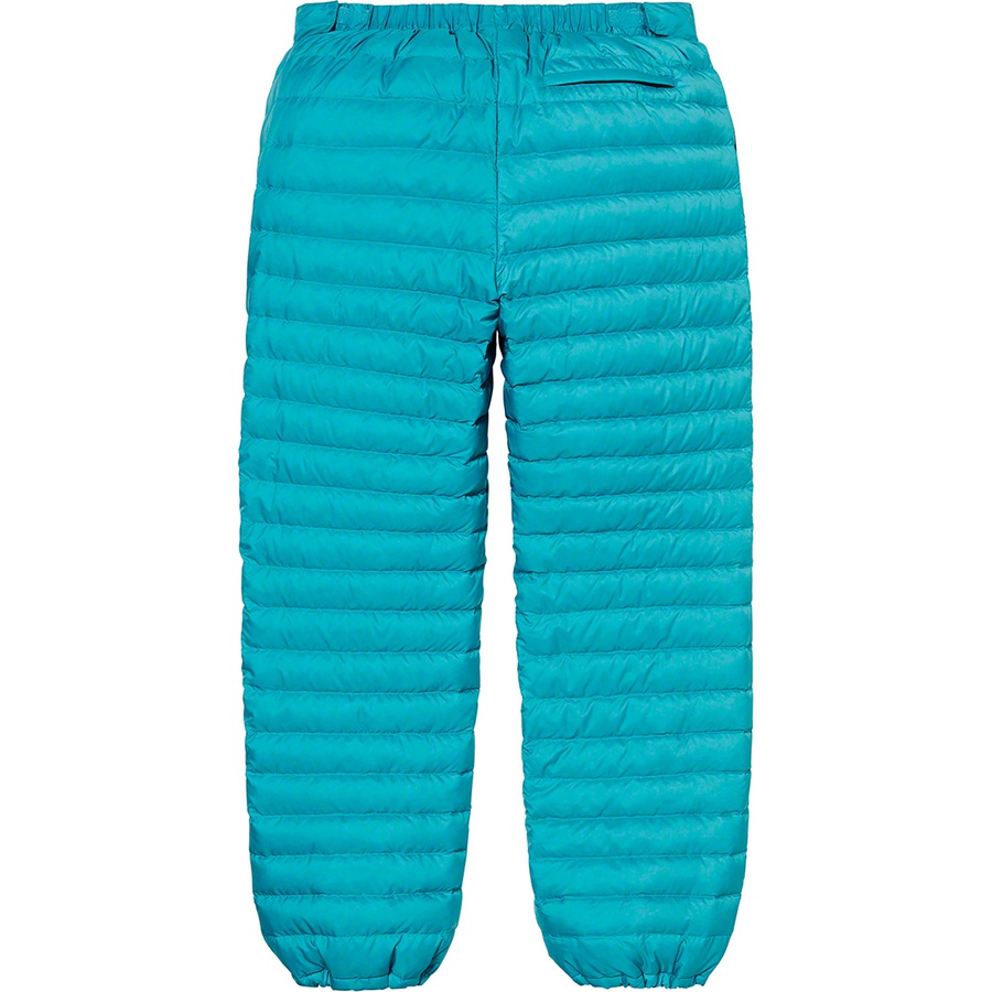 Details on Micro Down Pant Teal from fall winter
                                                    2021 (Price is $188)