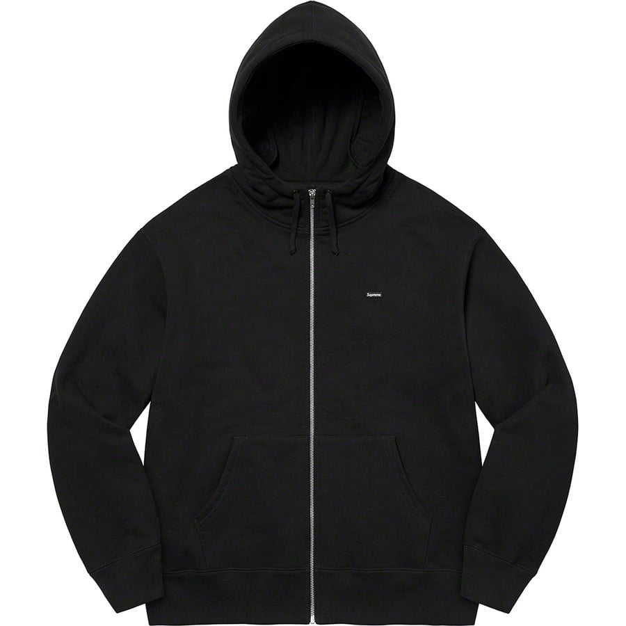 Details on Small Box Facemask Zip Up Hooded Sweatshirt Black from fall winter
                                                    2021 (Price is $168)