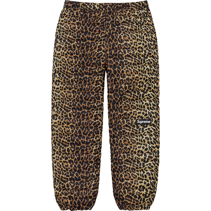 Details on Micro Down Pant Leopard from fall winter
                                                    2021 (Price is $188)