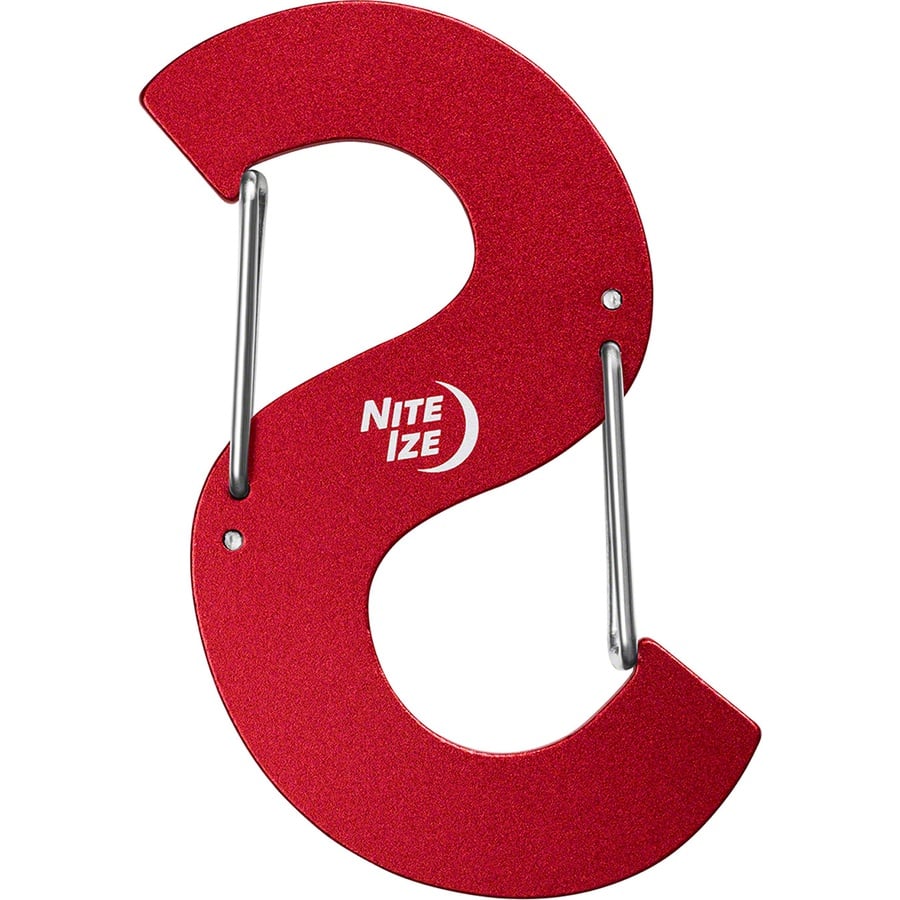 Details on Supreme Nite Ize S Logo Keychain Red from fall winter 2021 (Price is $24)