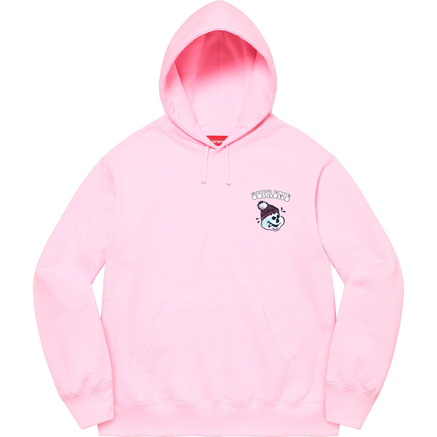 Details on Snowman Hooded Sweatshirt Light Pink from fall winter
                                                    2021 (Price is $158)