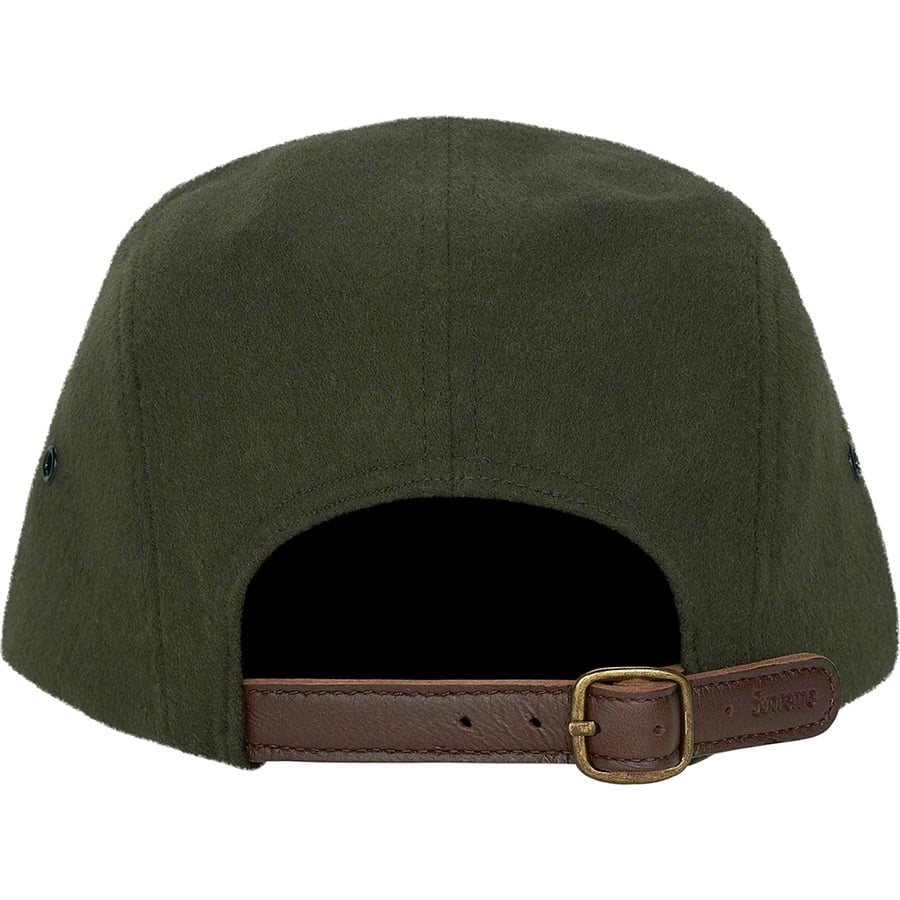 Details on Wool Camp Cap Olive from fall winter 2021 (Price is $58)