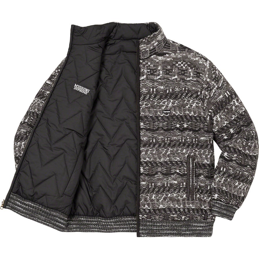 Details on Supreme Missoni Reversible Knit Jacket Black from fall winter
                                                    2021 (Price is $498)