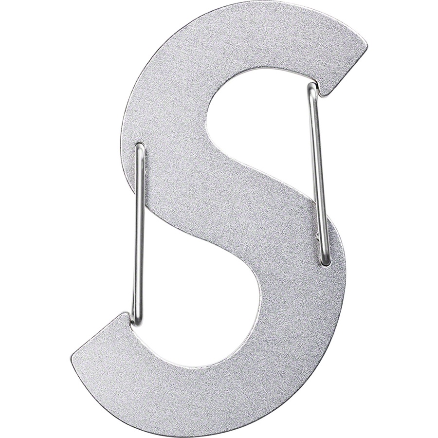 Details on Supreme Nite Ize S Logo Keychain Silver from fall winter 2021 (Price is $24)