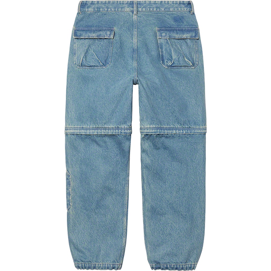 Details on Zip-Off Utility Pant Denim from fall winter 2021 (Price is $168)
