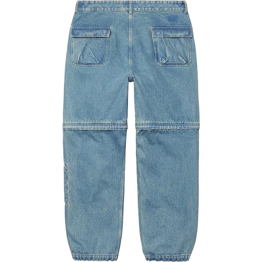 Details on Zip-Off Utility Pant Denim from fall winter
                                                    2021 (Price is $168)