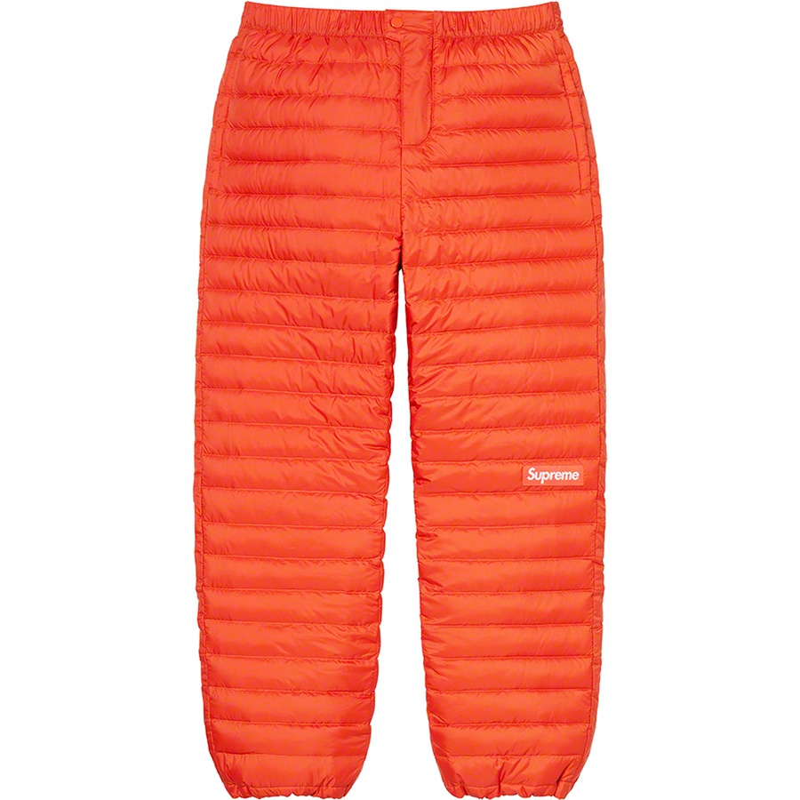 Details on Micro Down Pant Dark Orange from fall winter
                                                    2021 (Price is $188)