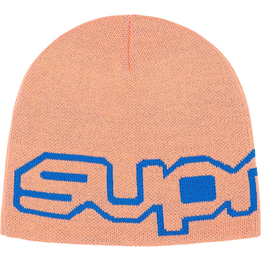 Details on Wrap Logo Beanie Peach from fall winter
                                                    2021 (Price is $38)