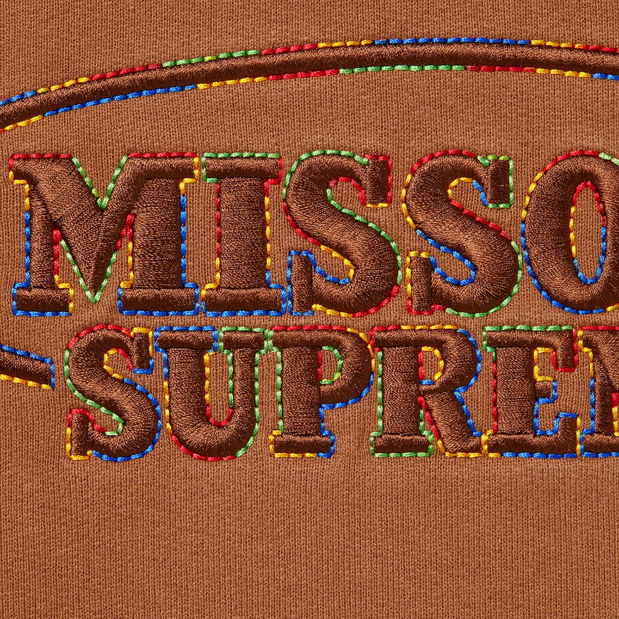 Supreme Supreme Missoni Hooded Sweatshirt (FW21) - Brown - $178