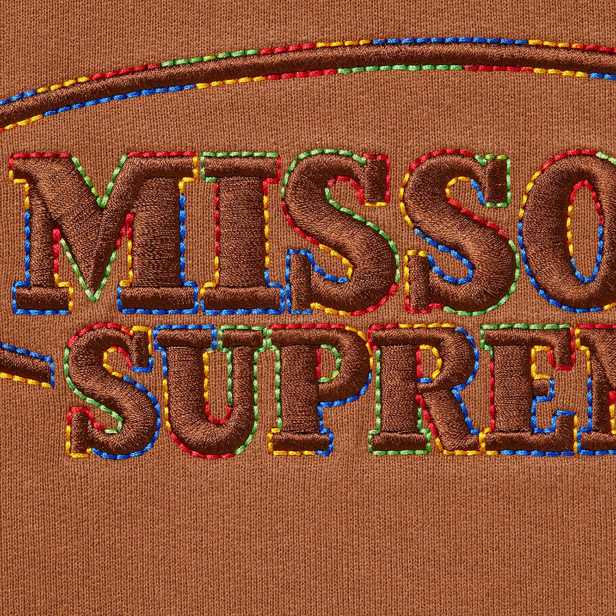 Details on Supreme Missoni Hooded Sweatshirt Brown from fall winter
                                                    2021 (Price is $178)