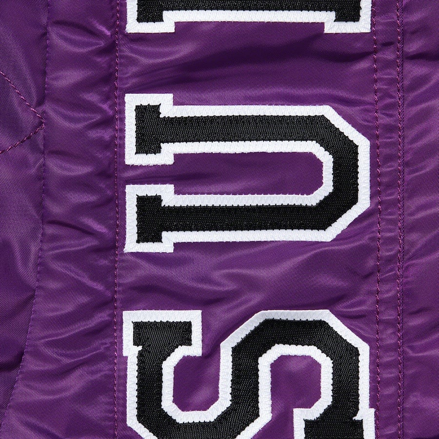 Details on Hooded MA-1 Purple from fall winter 2021 (Price is $328)