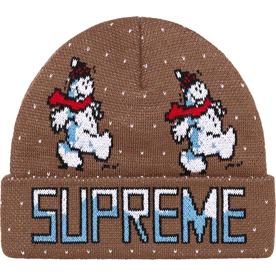 Details on Snowman Beanie Brown from fall winter
                                                    2021 (Price is $38)