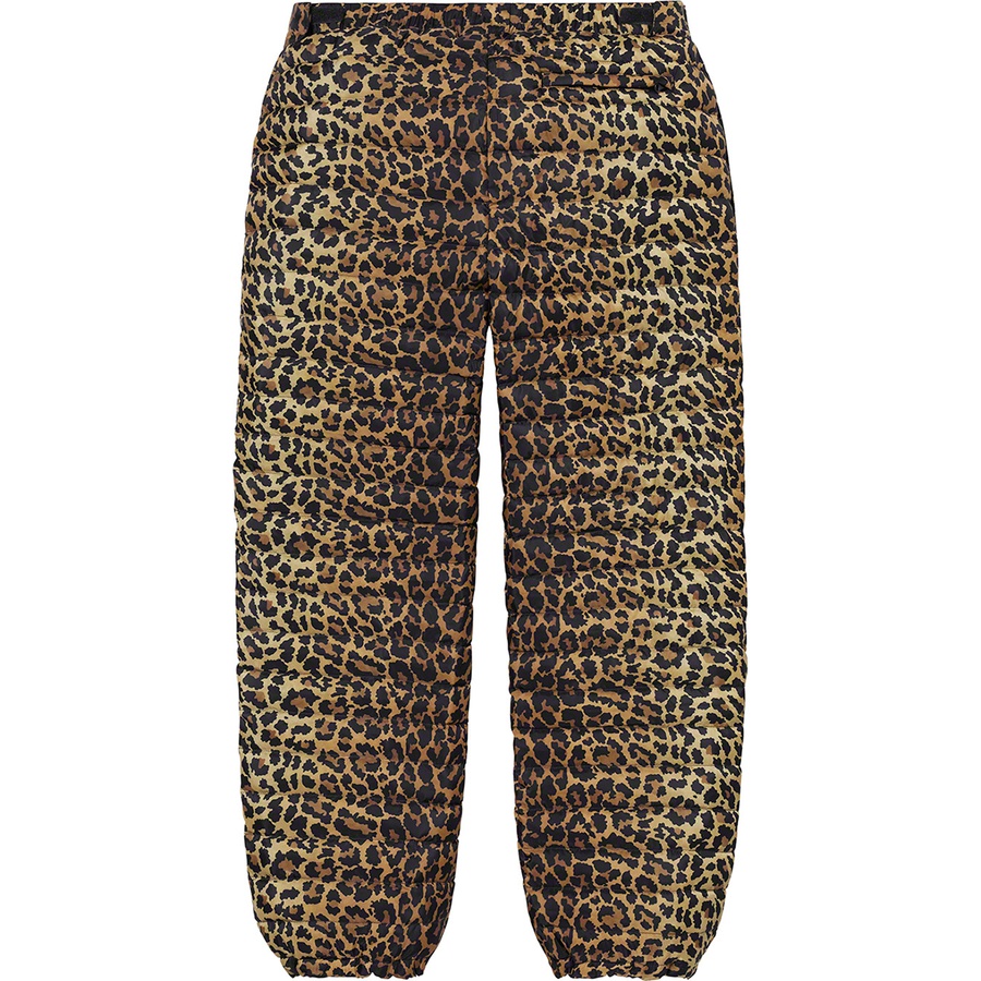 Details on Micro Down Pant Leopard from fall winter 2021 (Price is $188)