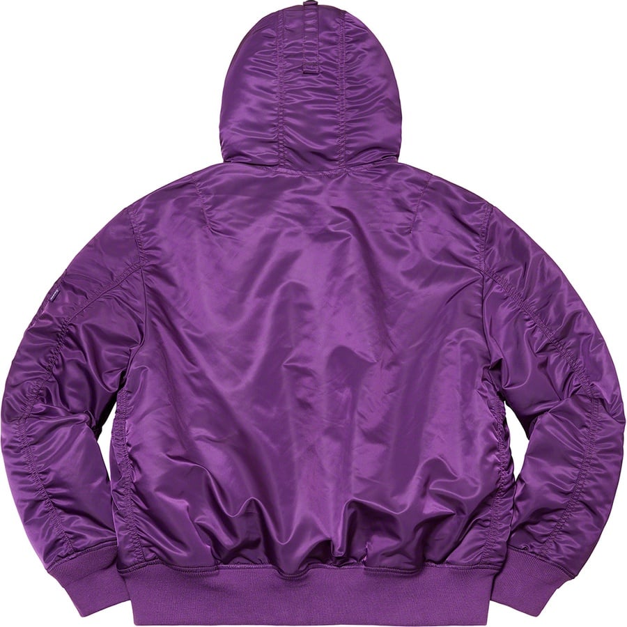 Supreme Hooded MA-1 (FW21) - Purple - $328