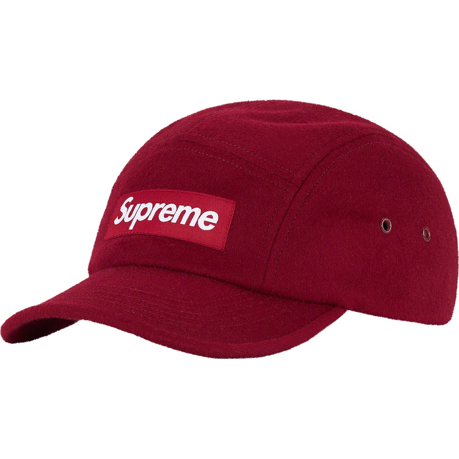 Supreme Wool Camp Cap (FW21) - Red - $58
