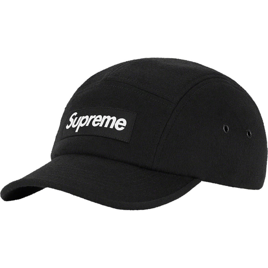 Details on Wool Camp Cap Black from fall winter 2021 (Price is $58)
