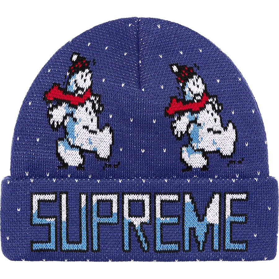 Details on Snowman Beanie Light Navy from fall winter
                                                    2021 (Price is $38)
