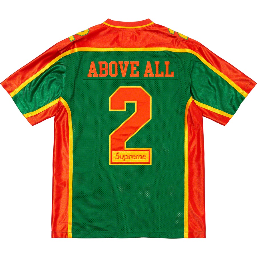 Details on Above All Football Jersey Green from fall winter
                                                    2021 (Price is $110)